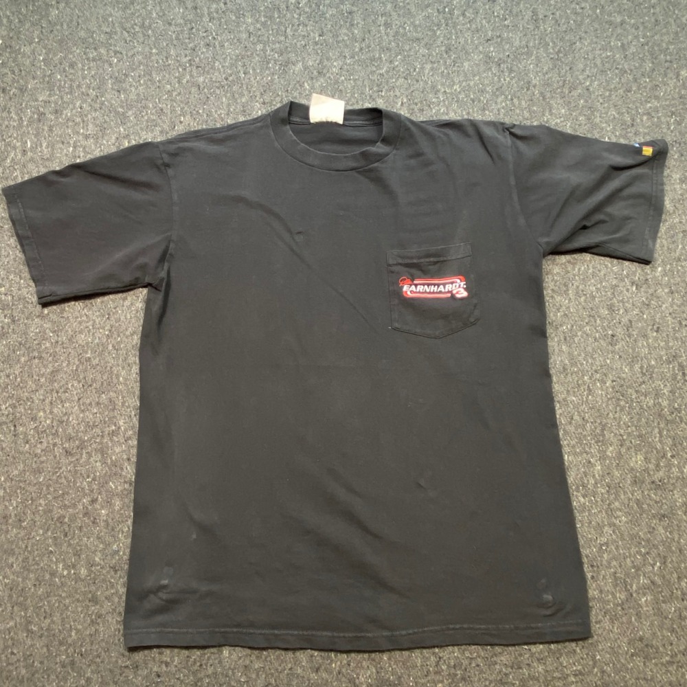 Winners Circle Dale Earnhardt 3 TShirt Sz L Mens Black Racing Skater Pocket Tee